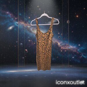 Taylor Jay Exclusive | Small Leopard Ribbed Midi Bodycon Dress